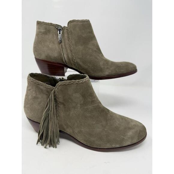 Sam Edelman Shoes - Sam Edelman - Booties- Olive w/Fringe - Size 8- NWT